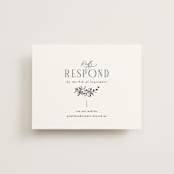 "Quintessential" - RSVP Online Enclosure Cards in Cotton by Everett Paper Goods - Front