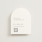 "Paire" - RSVP Online Enclosure Cards in Tuxedo by Kate Ahn - Front