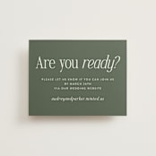 "Highlights" - RSVP Online Enclosure Cards in Forest by Jackie Crawford - Front