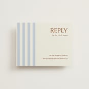 "stripes" - RSVP Online Enclosure Cards in Wave by Kelly Watkins - Front