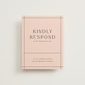 "The Grid" - RSVP Online Enclosure Cards in Rosebud by Mansi Verma - Front