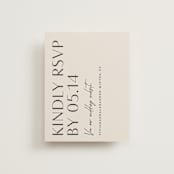 "Ascent" - RSVP Online Enclosure Cards in Ecru by Erica Krystek - Front