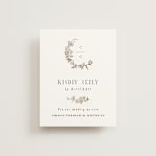 "Daphne" - RSVP Online Enclosure Cards in Sepia by Itsy Belle Studio - Front