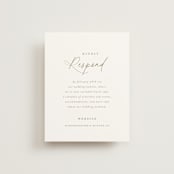 "spiku" - RSVP Online Enclosure Cards in Pearl by chocomocacino - Front