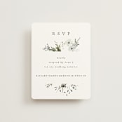 "Wildflower Garden" - RSVP Online Enclosure Cards in Lace by Hannah Williams - Front