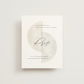 "Camille" - RSVP Online Enclosure Cards in Stone by Jackie Crawford - Front
