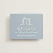 "Hartford" - RSVP Online Enclosure Cards in Powder by Erin L. Wilson - Front