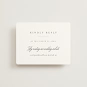 "Conley" - RSVP Online Enclosure Cards in Leaf by Kristie Kern - Front