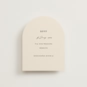 "Infinite" - RSVP Online Enclosure Cards in Ivory by Angela Thompson - Front