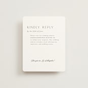 "Classic Chic" - RSVP Online Enclosure Cards in Pearl by Shirley Lin Schneider - Front
