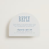 "Riviera" - RSVP Online Enclosure Cards in Ocean by Kelly Schmidt - Front