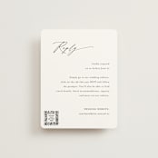 "graceful" - RSVP Online Enclosure Cards in Onyx by Jennifer Postorino - Front