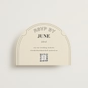 "Sealed" - RSVP Online Enclosure Cards in Daisy by Baumbirdy - Front