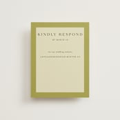 "Savanna" - RSVP Online Enclosure Cards in Fern by Lindsay Megahed - Front