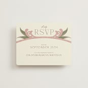 "1081" - RSVP Online Enclosure Cards in Blush by GeekInk Design - Front