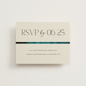 "Spectrum" - RSVP Online Enclosure Cards in Teal by Heather Schertzer - Front