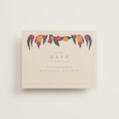 "Phool Bahar" - RSVP Online Enclosure Cards in Patta by Creo Study - Front