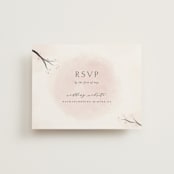 "Cherry Blossoms" - RSVP Online Enclosure Cards in Cherry Blossom by Stephanie Hawkes - Front