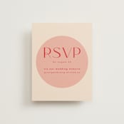 "Unity" - RSVP Online Enclosure Cards in Blossom by Hudson meet Rose - Front