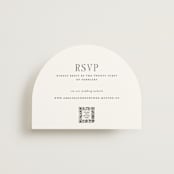 "Hepburn" - RSVP Online Enclosure Cards in Tuxedo by Megan Davis - Front