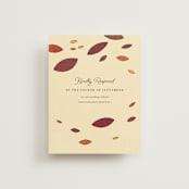"Nouveau Love" - RSVP Online Enclosure Cards in Umber by Morgan Ramberg - Front
