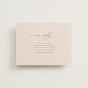 "Everlasting" - RSVP Online Enclosure Cards in Latte by Jennifer Postorino - Front