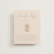 "Sunset Beach" - RSVP Online Enclosure Cards in Sand by Owl and Toad - Front