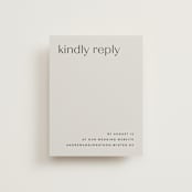 "Align" - RSVP Online Enclosure Cards in Linen by JoAnn Jinks - Front