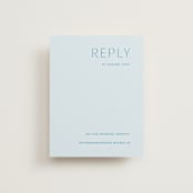 "Juniper" - RSVP Online Enclosure Cards in Capri by Blustery August - Front
