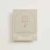 "Deco Garden" - RSVP Online Enclosure Cards in Dusk by GeekInk Design - Front
