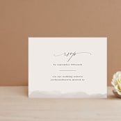 "ridge" - RSVP Online Enclosure Cards in Natural by Kate Ahn - Front