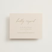 "Everlasting Love" - RSVP Online Enclosure Cards in Linen by Brandy Folse - Front