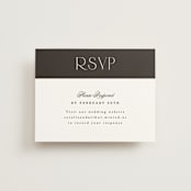 "Arcadia" - RSVP Online Enclosure Cards in Noir by Olivia Raufman - Front