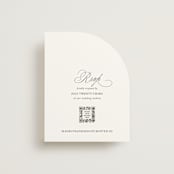 "When I Fall In Love" - RSVP Online Enclosure Cards in Snow Bright by Design Lotus - Front
