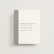 "Portrait" - RSVP Online Enclosure Cards in Platinum by Heather Schertzer - Front
