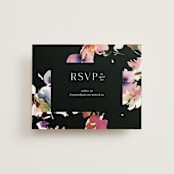 "Beauties" - RSVP Online Enclosure Cards in Noir by Lori Wemple - Front