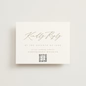 "Napa" - RSVP Online Enclosure Cards in Golden by Kelly Schmidt - Front