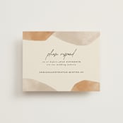 "leaf contour" - RSVP Online Enclosure Cards in Natural by Susan Zinader - Front