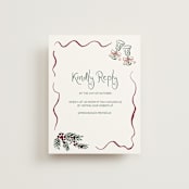 "Holidays ink doodles" - RSVP Online Enclosure Cards in Enchanted Holiday by Cass Loh - Front