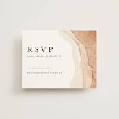 "Watercolor dune" - RSVP Online Enclosure Cards in Desert by Yuliya Evseeva - Front