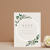 "Watermark" - RSVP Online Enclosure Cards in Cypress by Kaydi Bishop - Front