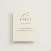 "Love and Faith" - RSVP Online Enclosure Cards in Vanilla by Louise Kay - Front