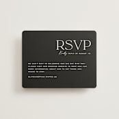 "Casual" - RSVP Online Enclosure Cards in Pearl by Owl and Toad - Front