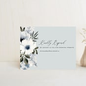"Nantucket Romance" - RSVP Online Enclosure Cards in Marine by Chris Griffith - Front