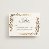 "Heritage" - RSVP Cards in Honeysuckle by Leah Bisch - Front
