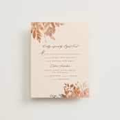 "Wedding in Aspen" - RSVP Cards in Rust by Chris Griffith - Front