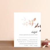 "Daydream" - RSVP Cards in Ebony by Jennifer Postorino - Front