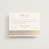 "Gilded Henna" - RSVP Cards in Lily by Mansi Verma - Front
