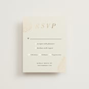 "Henna Stamp" - RSVP Cards in Champagne by Oma N. Ramkhelawan - Front