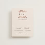 "Autumnal Arch" - RSVP Cards in Blush by Hooray Creative - Front